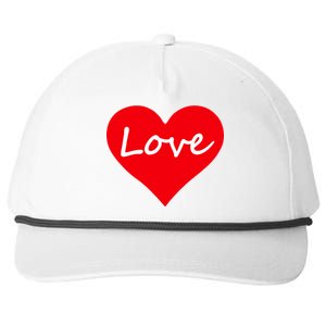 Valentine's Day Love Heart Snapback Five-Panel Rope Hat