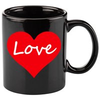 Valentine's Day Love Heart 11oz C Handle Ceramic Mug