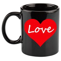 Valentine's Day Love Heart 11oz C Handle Ceramic Mug