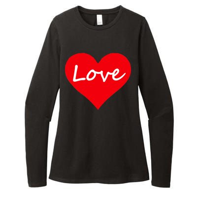 Valentine's Day Love Heart Womens CVC Long Sleeve Shirt