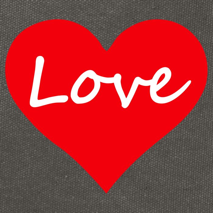 Valentine's Day Love Heart Cotton Canvas Backpack