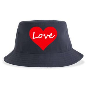 Valentine's Day Love Heart Sustainable Bucket Hat