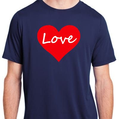 Valentine's Day Love Heart Adult ChromaSoft Performance T-Shirt