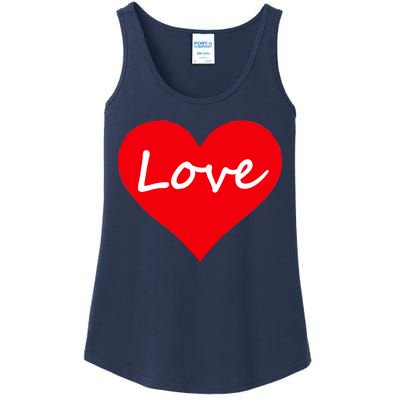 Valentine's Day Love Heart Ladies Essential Tank