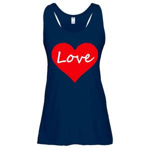 Valentine's Day Love Heart Ladies Essential Flowy Tank