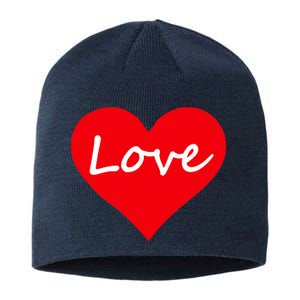 Valentine's Day Love Heart Sustainable Beanie