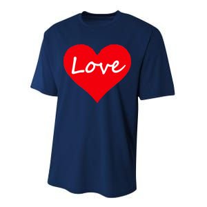 Valentine's Day Love Heart Performance Sprint T-Shirt