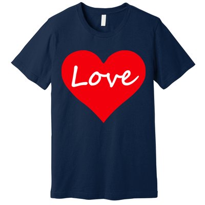 Valentine's Day Love Heart Premium T-Shirt