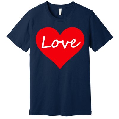 Valentine's Day Love Heart Premium T-Shirt