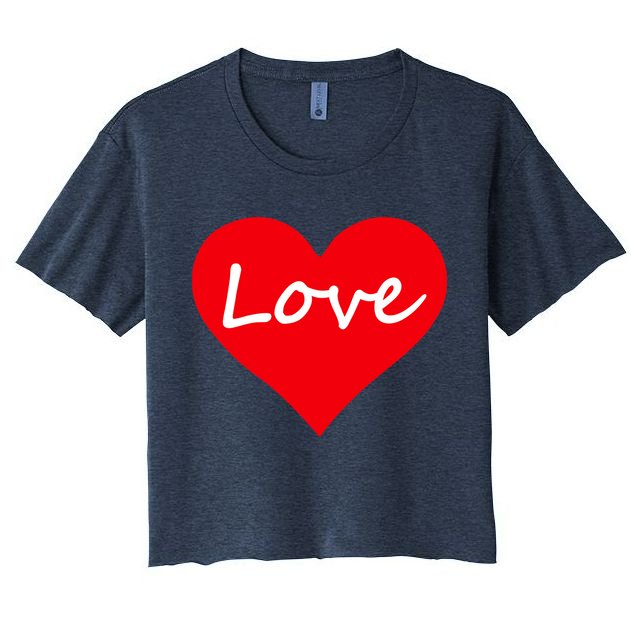 Valentine's Day Love Heart Crop Top