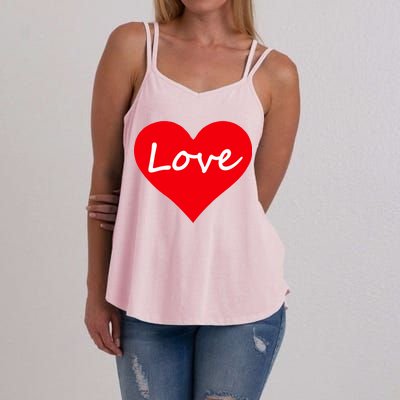 Valentine's Day Love Heart Women's Strappy Tank