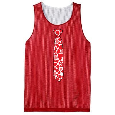 Valentine's Day Love Hearts Tie Mesh Reversible Basketball Jersey Tank