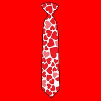Valentine's Day Love Hearts Tie Toddler Hoodie