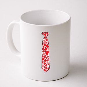 Valentine's Day Love Hearts Tie Coffee Mug