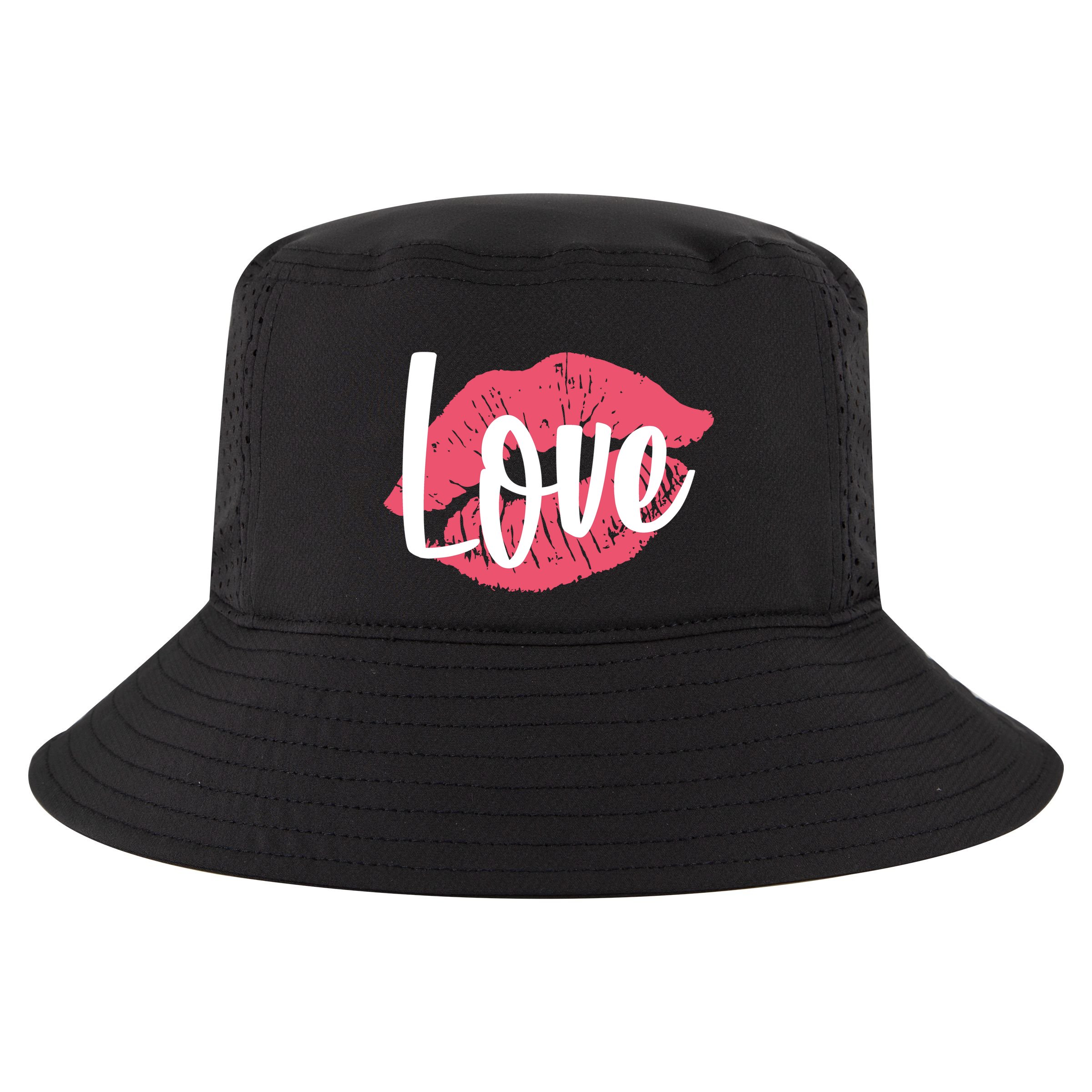 Valentines Day Love Lips Cool Comfort Performance Bucket Hat