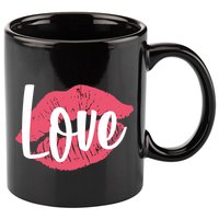 Valentines Day Love Lips 11oz C Handle Ceramic Mug