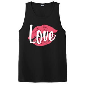 Valentines Day Love Lips PosiCharge Competitor Tank