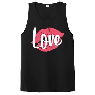 Valentines Day Love Lips PosiCharge Competitor Tank