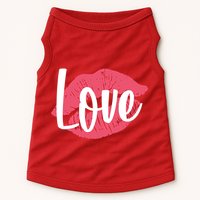 Valentines Day Love Lips Doggie Tank