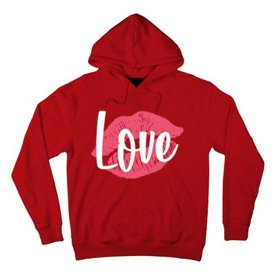 Valentines Day Love Lips Hoodie