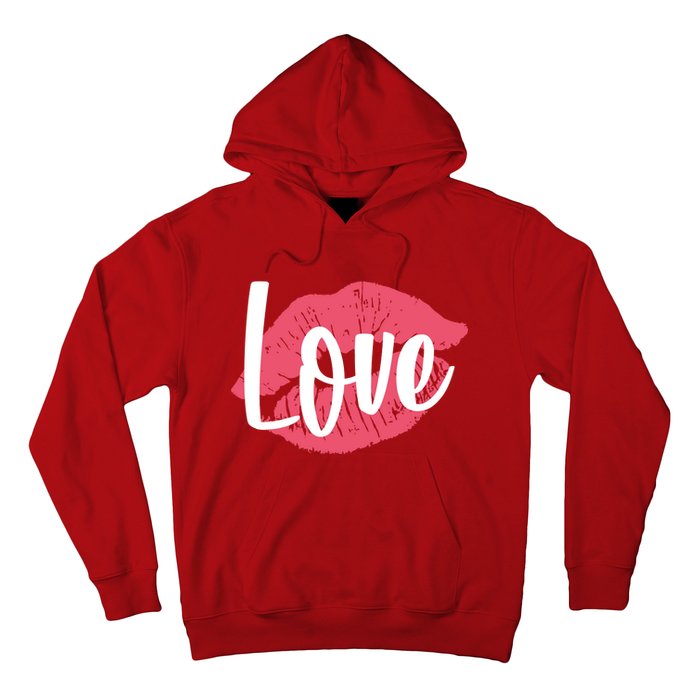 Valentines Day Love Lips Hoodie