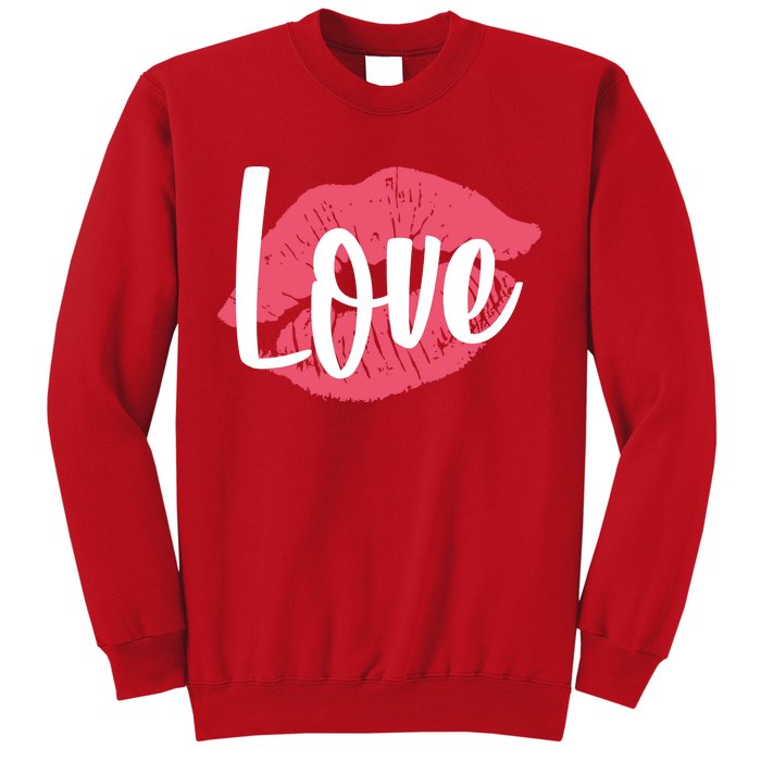 Valentines Day Love Lips Sweatshirt