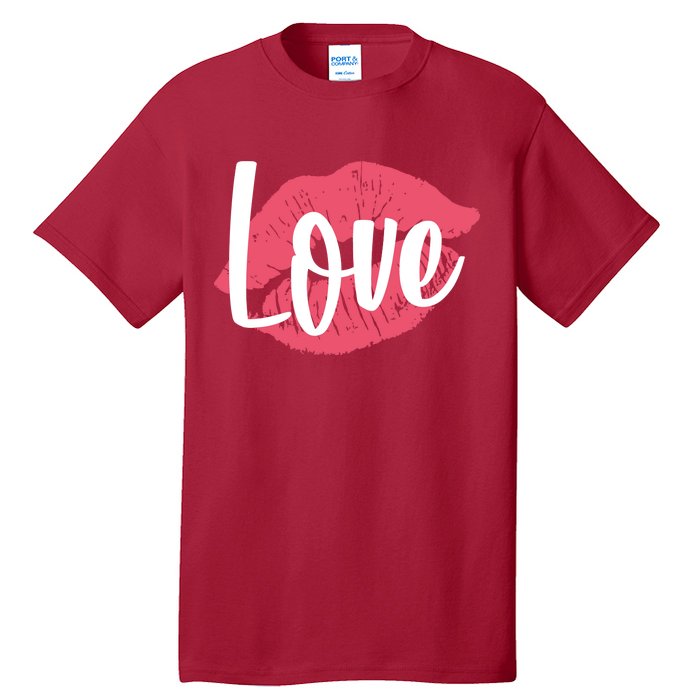 Valentines Day Love Lips Tall T-Shirt