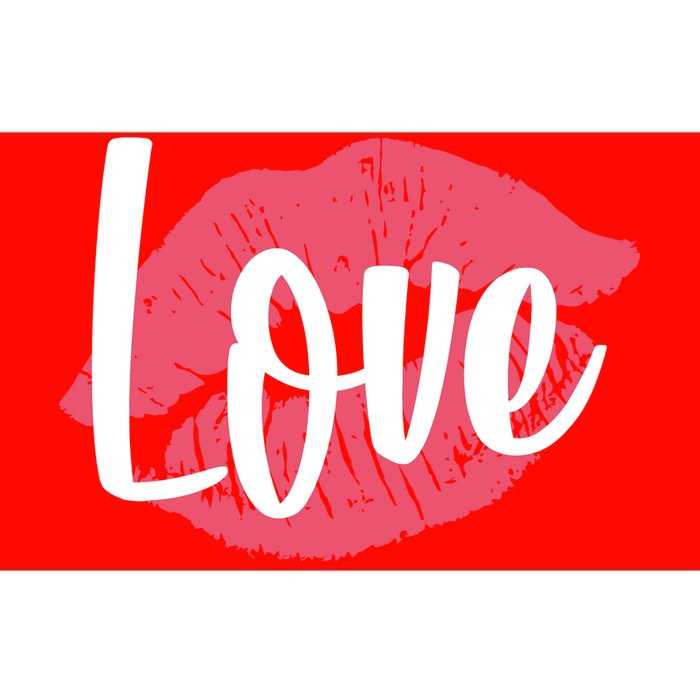 Valentines Day Love Lips Bumper Sticker