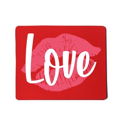 Valentines Day Love Lips Mousepad