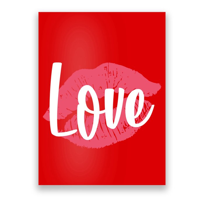 Valentines Day Love Lips Poster