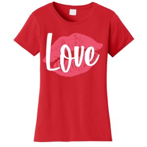 Valentines Day Love Lips Women's T-Shirt