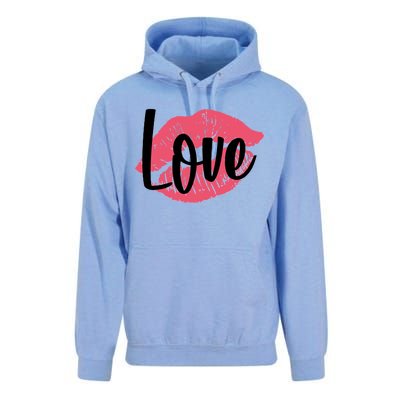 Valentines Day Love Lips Unisex Surf Hoodie