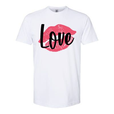 Valentines Day Love Lips Softstyle® CVC T-Shirt