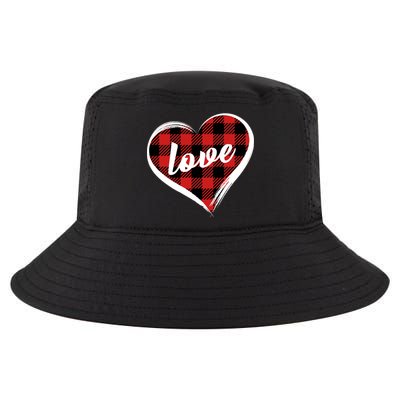 Valentines Day Love Plaid Heart Cool Comfort Performance Bucket Hat