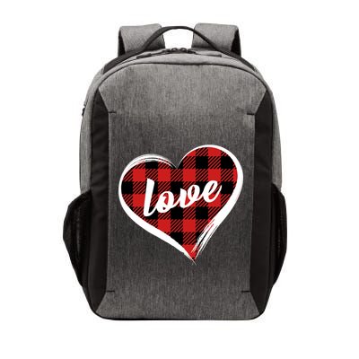 Valentines Day Love Plaid Heart Vector Backpack