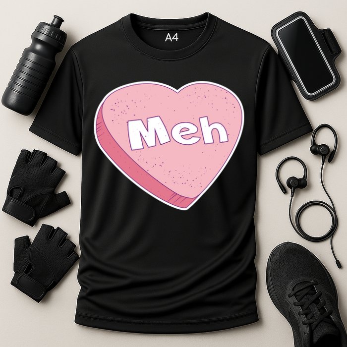 Valentine's Day Meh Conversation Heart Candy Performance Shirt