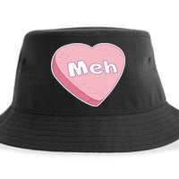 Valentine's Day Meh Conversation Heart Candy Sustainable Bucket Hat