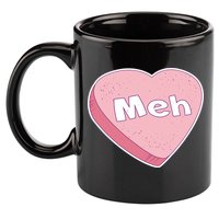 Valentine's Day Meh Conversation Heart Candy 11oz C Handle Ceramic Mug
