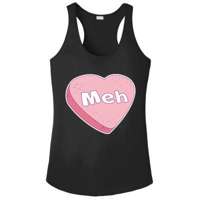 Valentine's Day Meh Conversation Heart Candy Ladies PosiCharge Competitor Racerback Tank