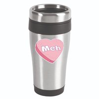 Valentine's Day Meh Conversation Heart Candy 16oz Travel Tumbler