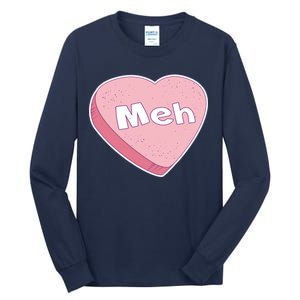 Valentine's Day Meh Conversation Heart Candy Tall Long Sleeve T-Shirt