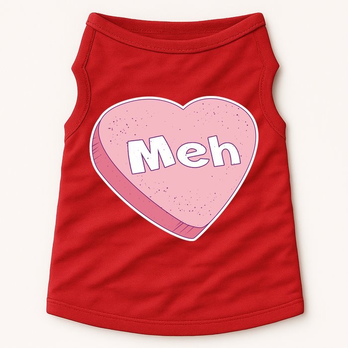 Valentine's Day Meh Conversation Heart Candy Doggie Tank