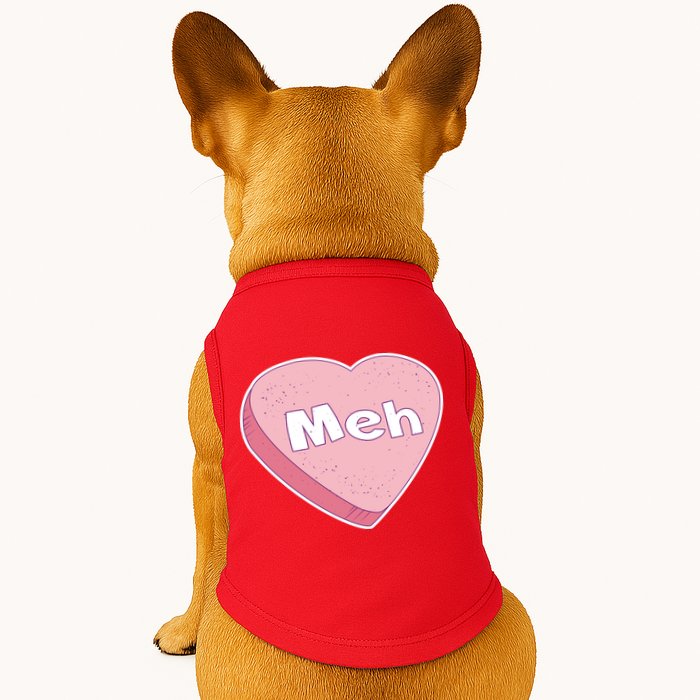 Valentine's Day Meh Conversation Heart Candy Doggie Tank