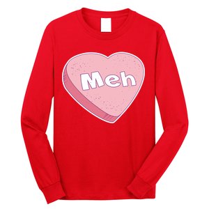 Valentine's Day Meh Conversation Heart Candy Long Sleeve Shirt