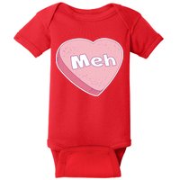 Valentine's Day Meh Conversation Heart Candy Baby Bodysuit