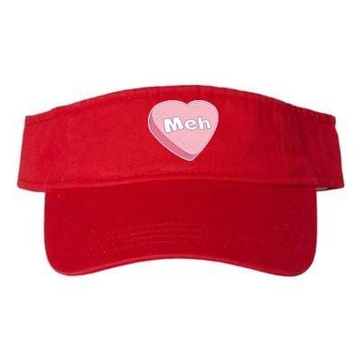 Valentine's Day Meh Conversation Heart Candy Valucap Bio-Washed Visor