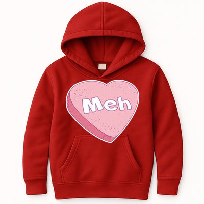 Valentine's Day Meh Conversation Heart Candy Kids Hoodie