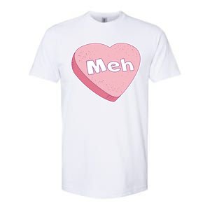 Valentine's Day Meh Conversation Heart Candy Softstyle CVC T-Shirt