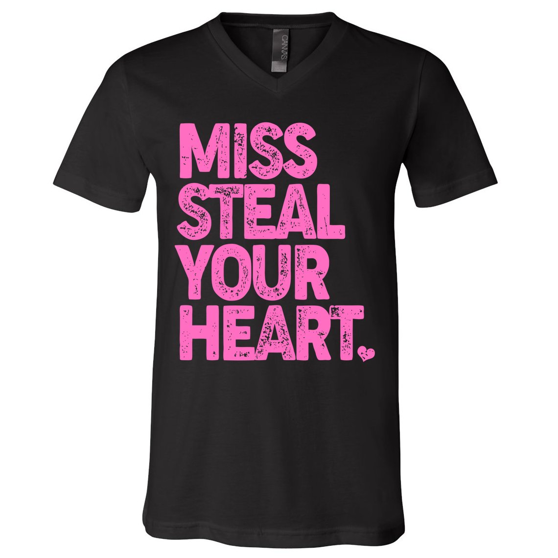 Valentine's Day Miss Steal Your Heart V-Neck T-Shirt