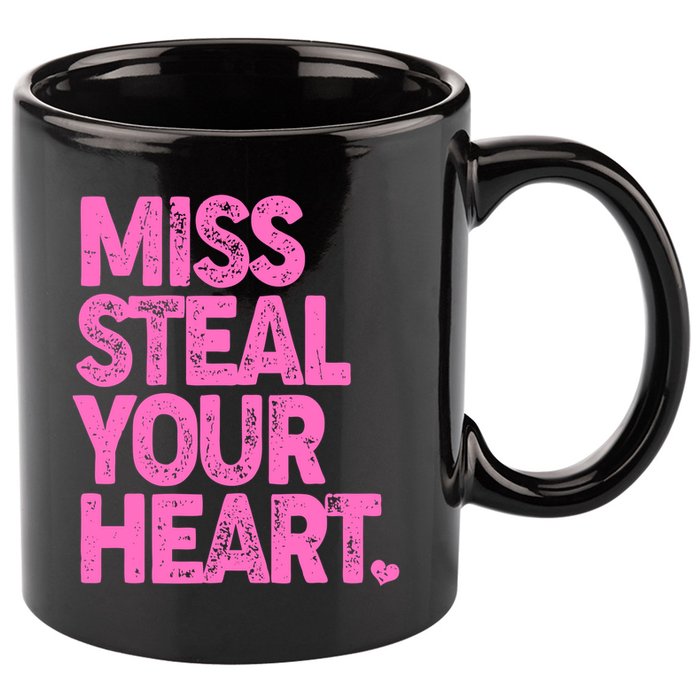 Valentine's Day Miss Steal Your Heart 11oz C Handle Ceramic Mug